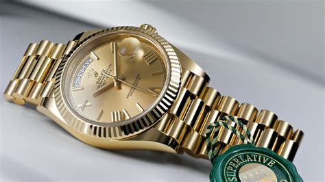 rolex pure gold